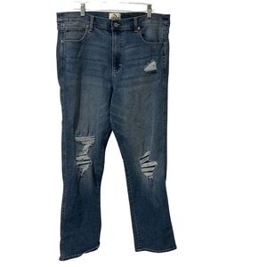 Y2K Jordache Vintage Women's Straight Leg Blue Jeans High Waist Size 16